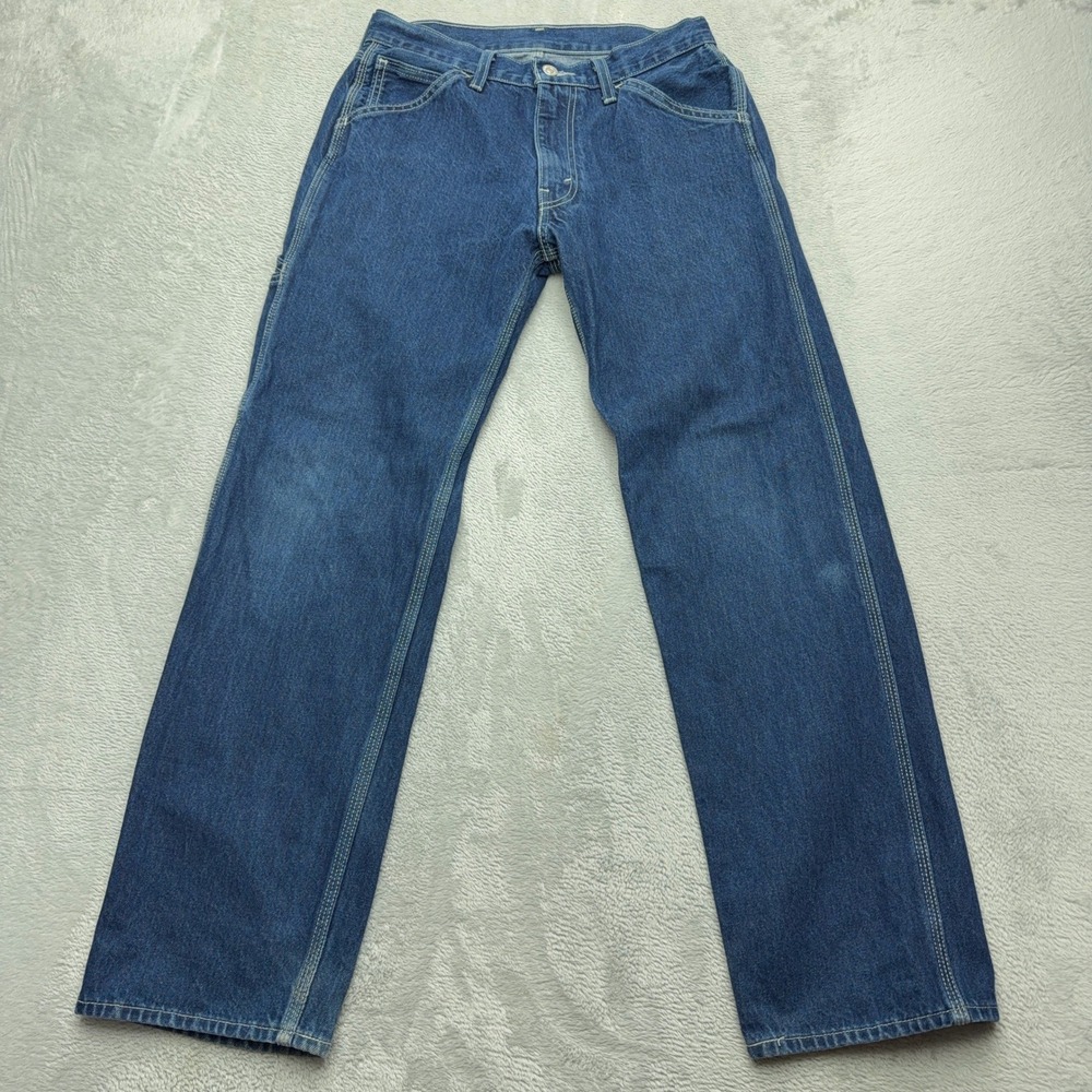 Levi's Carpenter Jeans Mens 29x32 Blue Denim Utility Straight Leg Workwear Pants